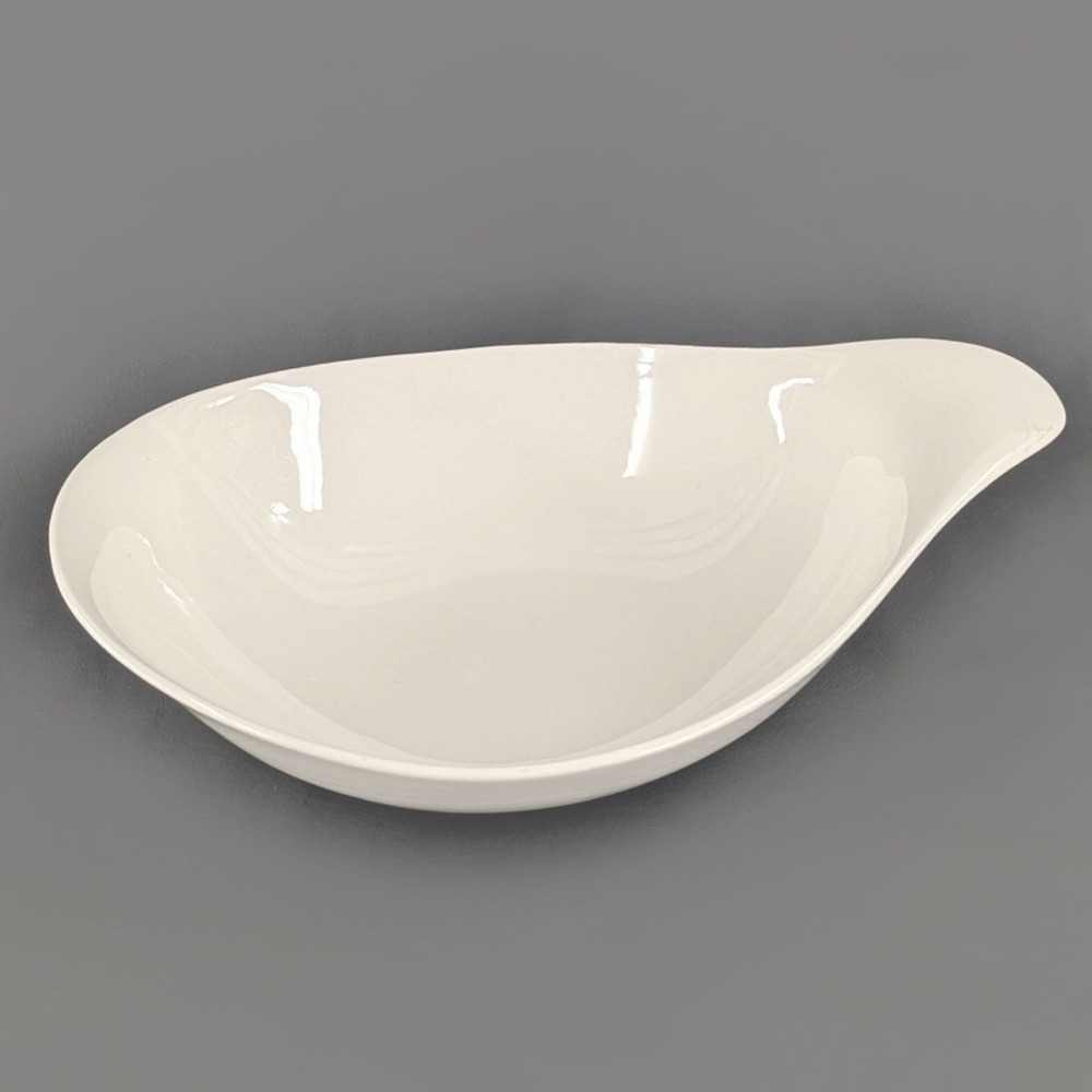 Hallcraft Eva Zeisel Tomorrows Classic White Ceramic Serving Bowl MCM 11.5in